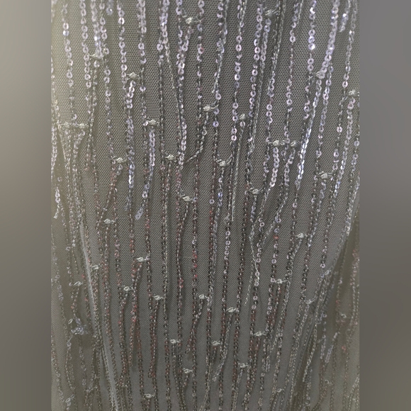 Navy Blue Sequined Bodycon Dress - Picture 3 of 4